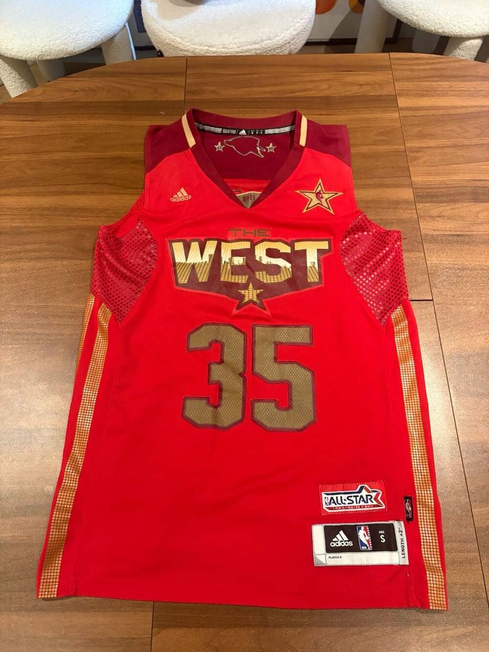 Adidas Kevin Durant 2011 NBA All-Star Game The West #35 Basketball Jersey Size S